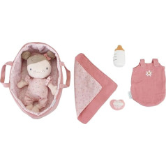 Little Dutch Baby Doll in Carry Basket Pink (Little Pink Flowers)