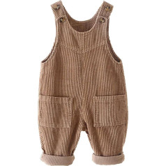 Echinodon Baby Corduroy Dungarees Toddler Trousers Boys Girls Dungare