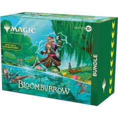 Magic: The Gathering Bloomburrow komplekts - 9 spēļu pastiprinātāji, 30 valstu kartes + ekskluzīvi aksesuāri