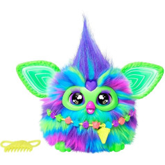 Furby Galaxy Glow in the Dark Interaktīvā plīša rotaļlieta - vācu versija