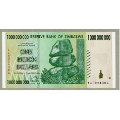 Zimbabves 1 miljarda dolāru banknote 2008