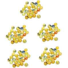 VICASKY Pack of 5 Glass Balls Toy Marble Game Games Aquarium Ornament Marbles for Children Aged 4-8 Years Years Egles Made of Marble Aquarium Decoration Coloured Marbles Large Marbles