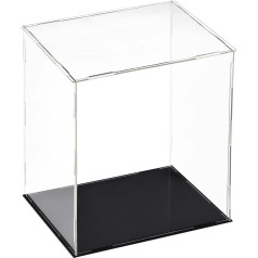 TOP-VIGOR Akrila vitrīna 25 x 20 x 30 cm Putekļu necaurlaidīga aizsargājoša galda virsma vitrīna Cube kolekciju vitrīna figūriņām Rotaļlietu glabāšanai mājās