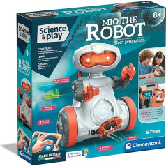 Clementoni 75053 Science & Play Mio Robot Scientific Construction Kit Dāvana bērniem vecumā no 8 gadiem STEM rotaļlieta angļu valodā Ražots Itālijā Daudzkrāsains