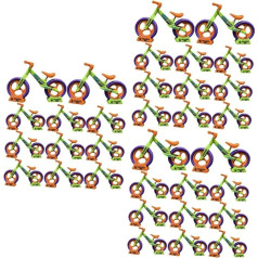 VICASKY 36 gab. burkānu līdzsvara auto Mini rotaļlieta Bērnu rotaļlieta Mini rotaļlieta bērniem Mini velosipēds Elektriskais velosipēds DIY montāžas rotaļlieta Līdzsvara velosipēds Plastmasas montāža