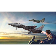 ITALERI 1422S - 1:72 US NF F-14A vs A-4F, Celtniecības modelis, Komplekts, Celtniecības modelis, Amatniecība, Hobijs, Līmēšana, Plastmasas komplekts, Detalizēts, Nekrāsots