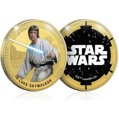 The Koin Club Star Wars Episode IV - VI Original Trilogy Dāvanas Luke Skywalker Limited Edition kolekcionējamas zelta monētas/medaļas komplekts komplektā