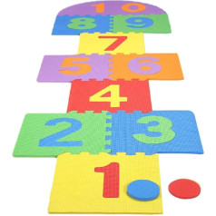 MSLing Giant Rug Kids Play Brick Soft EVA Foam Kids Outdoor Garden Toy Marel Game (Random Color)