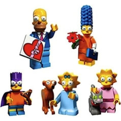 Simpsonu ģimene - Valentīna diena Homērs, randiņu nakts Marge, Bart As Bartman, Lisa & Snowball II, Maggie & Santa's Little Helper: LEGO Simpsons 2. sērijas kolekcionējamo minifigūriņu komplekts 71009