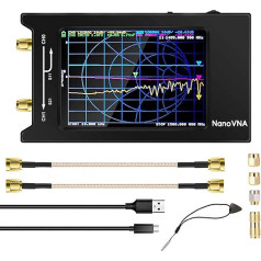 NanoVNA-H4 vektoru tīkla analizators, 4 collu LCD displejs 50KHz-1.5GHz VNA HF FM UHF UV vektoru tīkla analizators antenu analizators ar 1950mAh akumulatoru