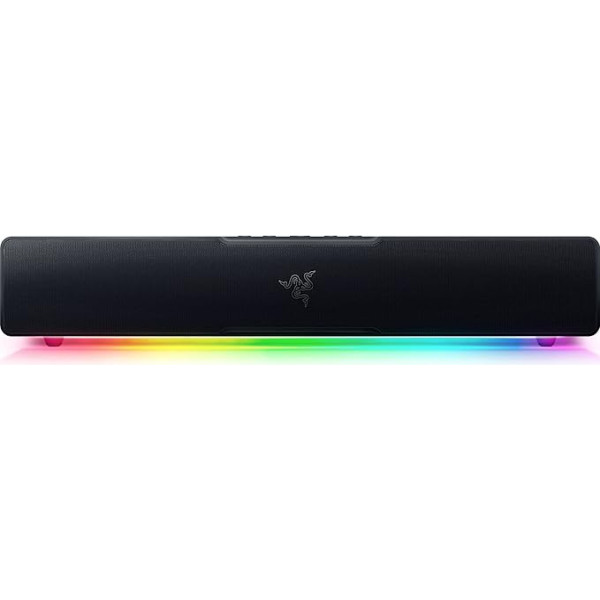 Razer Leviathan V2 X PC spēļu skaņu panelis ar pilna diapazona draiveriem Kompaktā formāta USB C tipa barošanas avots un audio Bluetooth 5.0 Chroma RGB melns