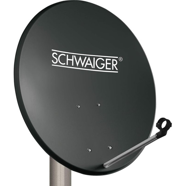 SCHWAIGER 135 Satelītantena Satelītantena ar nobīdi LNB atbalsta roka Satelītantenas antenas stiprinājuma masta stiprinājums Satelītantena ar nobīdi 55 x 62 cm Tērauds 55 x 62 cm Antracīts