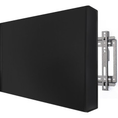 MaxAwe 30 - 32 collu āra TV vāks, 33 x 23 x 5 collu (86 x 58 x 14 cm) TV vāks izmantošanai ārpus telpām, izturīgs pret laikapstākļiem, universāls ekrāna aizsargs, melns