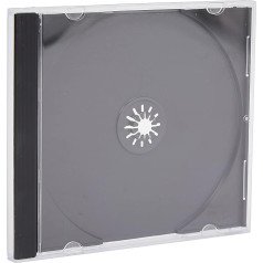 Vision Media 100 X Einzeln CD Jewel Case Schwarz Einlage - 10.4mm Dorn