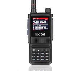 Radtel RT-470L 5W 5W 6 joslu divvirzienu amatieru radio 256CH Air Band Walkie Talkie NOAA LCD krāsu policijas aviācijas skeneris