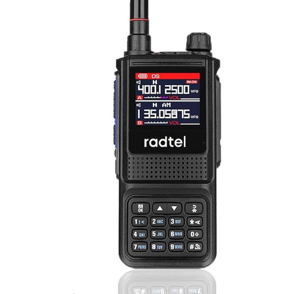 Radtel RT-470L 5W 5W 6 joslu divvirzienu amatieru radio 256CH Air Band Walkie Talkie NOAA LCD krāsu policijas aviācijas skeneris