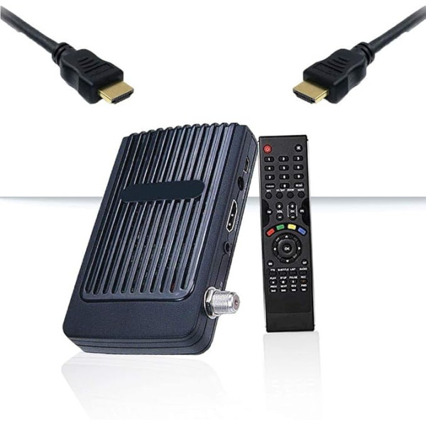 Tevsan 6000 Mini satelīta uztvērējs - DVB S/S2 satelīta uztvērējs ✓Full HD ✓1080P ✓HDMI ✓2 x USB 2.0 ✓HDTV [Digitālais satelīta uztvērējs] (Astra Hotbird Türksat ) Black