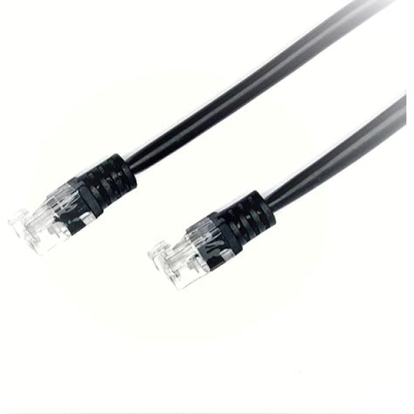 Īpaši ātrdarbīgs ADSL 2 + kabeļa telefona pagarinātājs RJ11-RJ11 5 m Cat5e BT platjoslas līdz 10 reizēm ātrāks par standarta telefona kabeli, zeltīti savienotāji