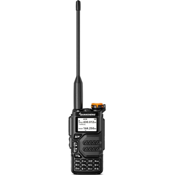 UV-K5 Pārnēsājamā divjoslu divvirzienu radio (VHF/UHF) 5W FM Walkie Talkies izeja NOAA Weather Warning (1 PC)