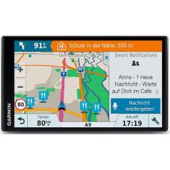 Garmin Drive Smart 61 LMT-D EU Navigācijas ierīce Eiropas karte Karšu atjauninājumi un satiksmes informācija Viedie paziņojumi 6,95 collu skārienekrāns (atjaunots)