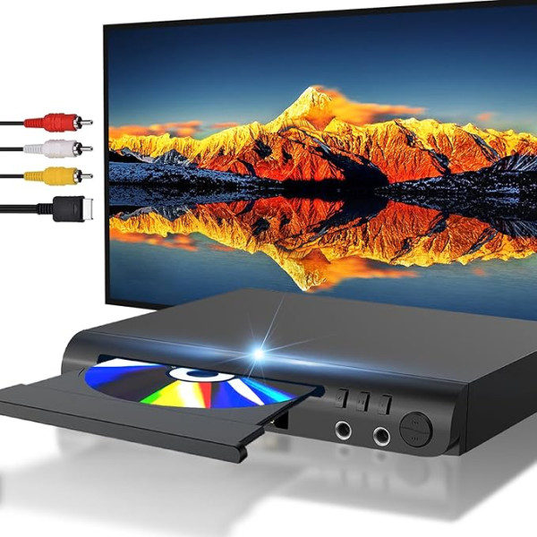 HDMI DVD atskaņotājs televizoram, visu reģionu DVD atskaņotājs ar karaoke pieslēgvietām un USB ieeju, PAL/NTSC saderība, mājas CD DVD atskaņotājs ar HDMI un RCA/AV kabeļiem