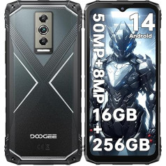 DOOGEE Blade 10 Pro (2024) Āra viedtālrunis bez līguma Android 14, 16GB + 256GB (2TB) Āra mobilais tālrunis, 6,56