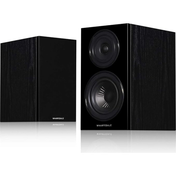 Wharfedale Diamond 12.0 pasīvo plauktu skaļruņu pāri - melni