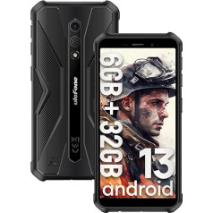 Ulefone Armor X12 izturīgs viedtālrunis, 6GB+32GB+256GB paplašināms tālrunis, Android 13 GO neiznīcināms tālrunis, 4860mAh mobilā tālruņa akumulators, 5,45