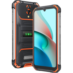 Blackview BV7200 Āra mobilais tālrunis bez līguma, 50 MP Dual Camera, Helio G85 6GB + 128GB, IP68 Android 12 izturīgs viedtālrunis, 6,1 collu HD+ displejs, Box skaļrunis, cimdu režīms, 5180 mAh akumulators, NFC