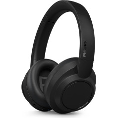 Philips TAH6509BK/00 Bezvadu Bluetooth bezvadu austiņas ar trokšņu slāpēšanu - Hervorragende Gesprächsqualität, kompatibel mit Sprachassistenten und bis zu 45 Stunden Musikwiedergabezeit - Schwarz