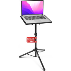 Pyle Universal Laptop Ständer - Laptop stand, Laptopständer & Projektor Ständer Stativ höhenverstellbar 65-100 cm, Biroja, studijas un studijas kameras statīvs, DJ-Equipment & Projektoren, kameras statīvs, kameras statīvs