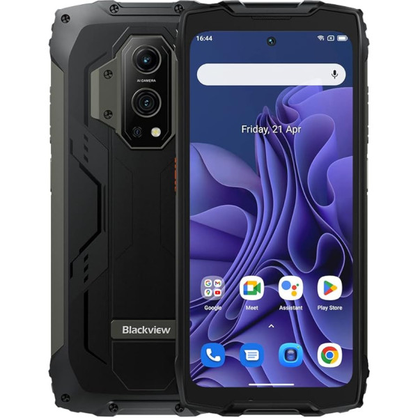 Blackview BV9300 Āra mobilais tālrunis bez līguma (100LM lukturītis), 15080mAh akumulators, Helio G99 21GB + 256GB, 6,7 collu 120Hz 2,3K displejs, 50MP kamera, IP68 Android 12 ūdensizturīgs viedtālrunis, GPS