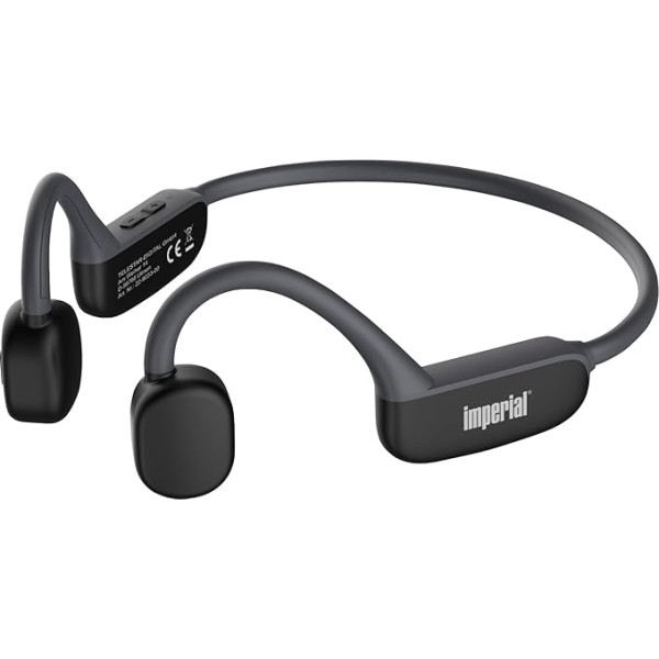 Imperial bluTC Active 2 Bone Sound austiņas (Bone Conduction, Bluetooth 5.3, 32GB atmiņa, 11 stundu atskaņošanas laiks, izturīgas pret sviedriem) - melnas