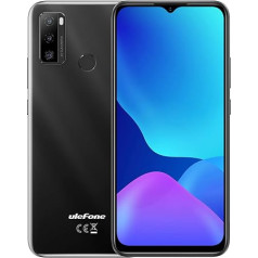 Ulefone Note 10(P) Smartphone without Contract, 3GB RAM 128GB ROM, 13MP Triple Rear View Camera, Dual SIM 4G Mobile Phone, 6.5 Inch HD+, 3 Card Slots, Android 11, 5500 mAh Battery, Fingerprint Black