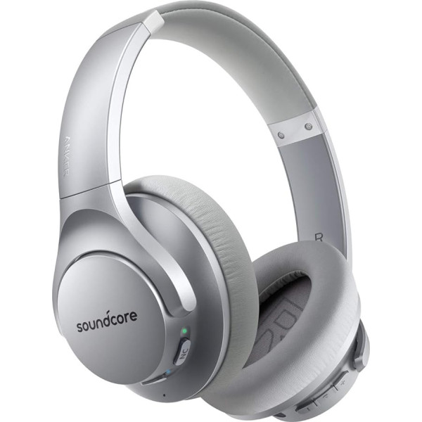 soundcore Life Q20 Bluetooth mikrofons, aktīvs stiprinājums, 40 stundu ilgs lietošanas laiks, Hi-Res Audio, intensīvāki basi (sudraba krāsā)(vispārējs pasūtījums)