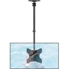 suptek MC3260 TV Ceiling Mount for Most 23-43 Inch TVs, Swivelling and Tilting Ceiling Mount for TVs up to 35 kg, Max. VESA 200 x 200 mm