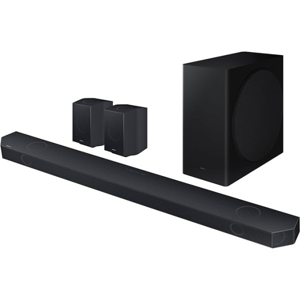 SAMSUNG Soundbar HW-Q930D/ZF 2024 - bezvadu Dolby Atmos, Q-Symphony, 9.1.4 kanāli, SpaceFit Sound Pro un saderība ar balss palīgiem