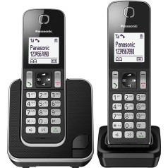 Panasonic KT-TGD312 - Telefoni (DECT, galda, melni, LCD, AAA, daudzzvanu)