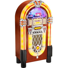 Karcher JB 6604 Jukebox (CD/MP3 atskaņotājs, radio, SD/MMC-karteņu slots, USB, gaismas displejs)