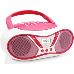 MOOOV 477410 Pop Pink CD atskaņotājs FM Stereo 6W Pārnēsājams ar rokturi pārnēsāšanai