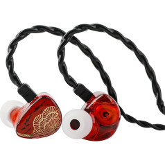 LINSOUL TANGZU x HBB XuanNv In-Ear Monitor, 2 dinamiskie draiveri HiFi IEM austiņas, vadu spēļu austiņas ar 3D drukātu sveķu apvalku, noņemams 2 pin Single Crystal OFC kabelis mūziķiem