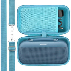 Lebakort cietais ceļojuma aizsargvāciņš Bose Portable SoundLink Max lielajam ūdensizturīgajam Bluetooth skaļrunim (zils)