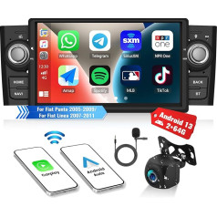 OiLiehu 2G + 64G Android 13 Double DIN Radio Carplay Android automašīnai Fiat Punto 2005-2009/for Fiat Linea 2007-2011 Auto radio ar 7 collu ekrānu Atbalsta Ekvalaizers/Bluetooth/FM RDS/WiFi/GPS