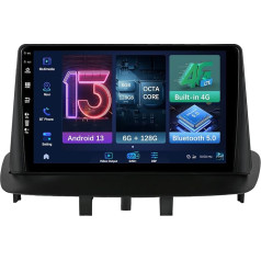 MISONDA DAB+/4G 9 collu Double DIN Android auto radio IPS Renault Megane 3 2008-2014 Mikrofons/Bezmaksas atpakaļskata kamera 6G + 128G Atbalsts WiFi/Carplay/DSP/RDS