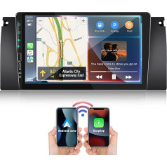 Modernizācija: SIXWIN 2+64G Android 13 auto radio BMW E39 X5 E38 M5 ar Carplay/Android Auto/Mirrorlink, 9 collu kapacitīvais skārienjūtīgais skārienekrāns Atbalsta WiFi/GPS/FM/Bluetooth/SWC