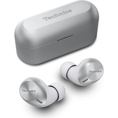 Technics EAH-AZ40-S Premium klases patiesi bezvadu austiņas (Bluetooth, skārienvadība) Sudraba krāsā