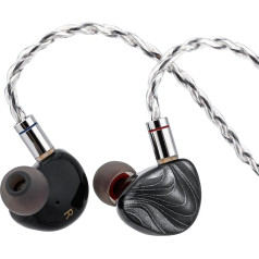 LINSOUL TIN HiFi P1 MAX II In-Ear Monitor, 14,2 mm planārās IEM nākamās paaudzes austiņas spēlēm, vadu austiņas ar ergonomisku formu, noņemams 2 kontaktu kabelis mūziķiem audiofīļiem