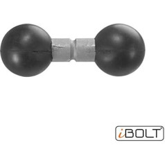 iBolt 25 mm uz 25 mm metāla pagarinājuma lodes adapteris nozares standarta dubultās lodes ligzdas montāžas uzmavām