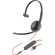 Plantronics 209746-101 Blackwire UC-Kopfhörer C3215, melns