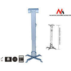 Mc-581s projektora griestu stiprinājums 43-65 cm 20kg